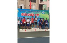 Cán bộ Khoa GDTC đại diện cho trường Đại học Vinh tham gia Giải Tennis Tỉnh Nghệ An giành chức vô địch